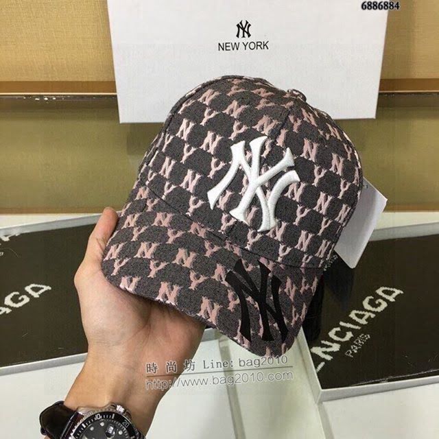 NY男女同款帽子 MLB刺繡字母棒球帽鴨舌帽  mm1117
